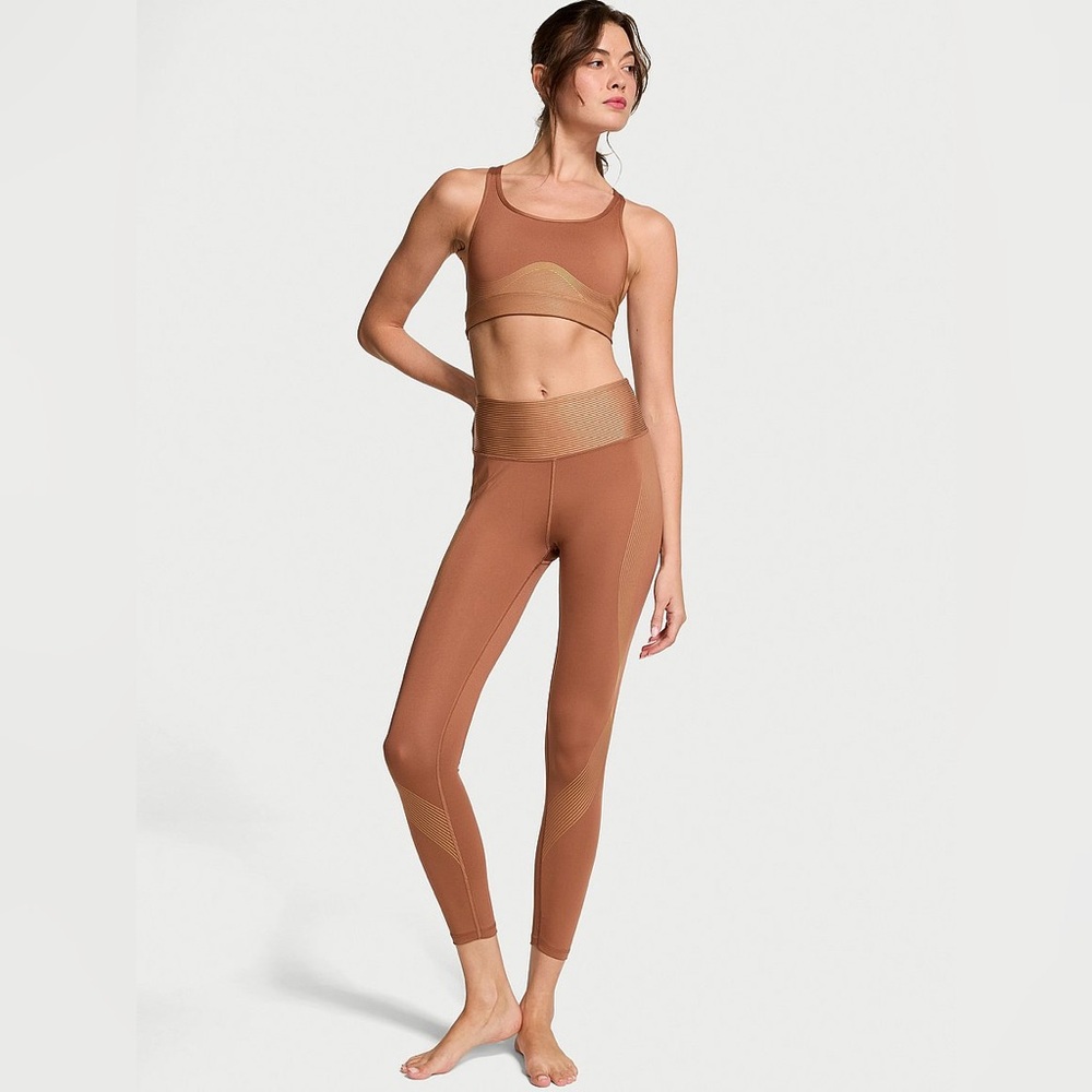 VSX Essential Shine Pocket Leggings - Caramel & Gold